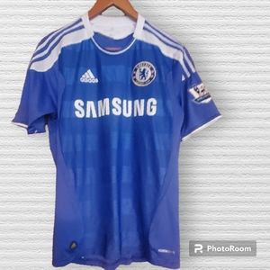 Chelsea F.C. x Adidas Climacool FRENCH #26 2011/2012 Blue white Soccer Jersey S